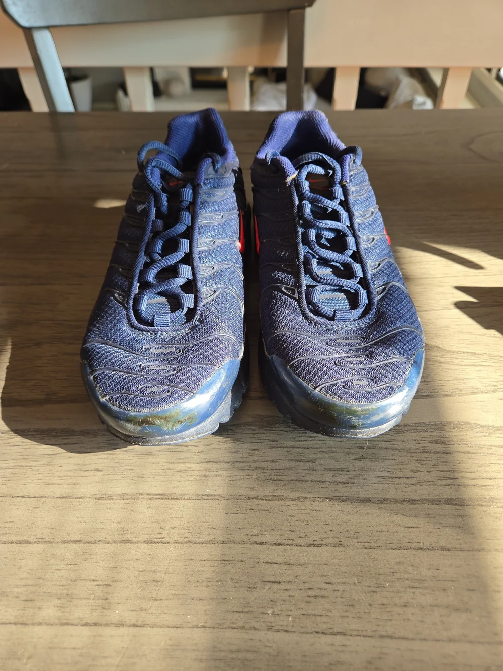 Nike Air Max TN Plus Navy with Red Swoosh